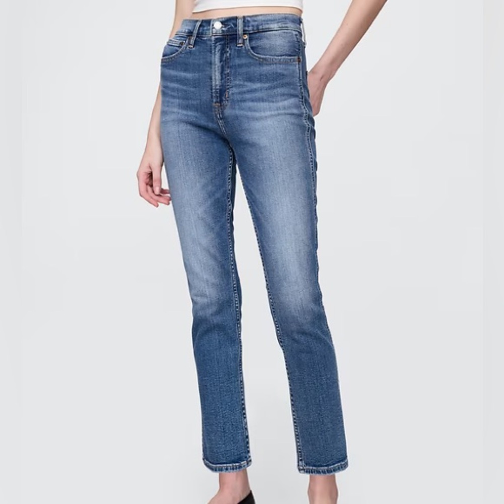GAP High Rise Vintage Slim Jeans Medium Wash